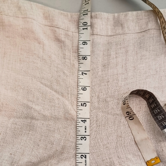 Chico's Wide Leg Lagenlook Coastal Grandma Linen Blend Ankle Pull On Pants - Picture 7 of 9